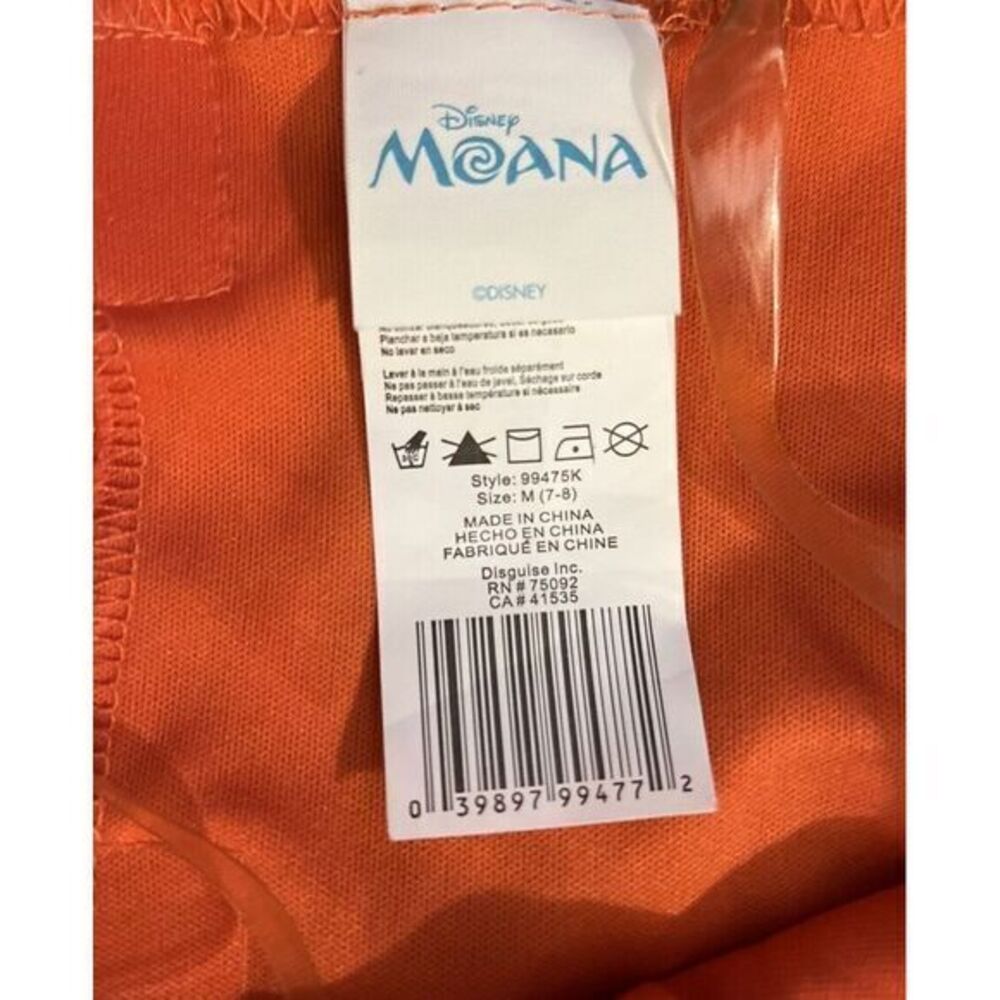 Disney Moana Girls Child Youth Halloween Costume Size 7/8 - Picture 3 of 4